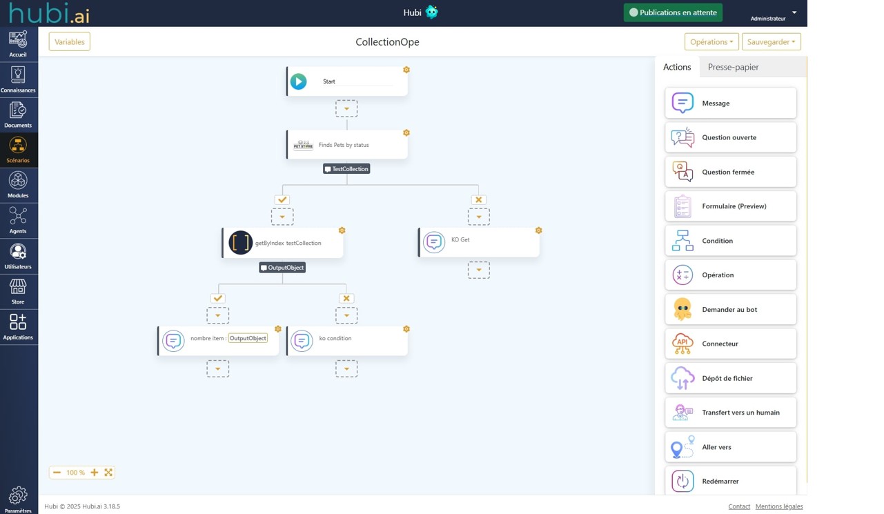 Flux de conversation No-code