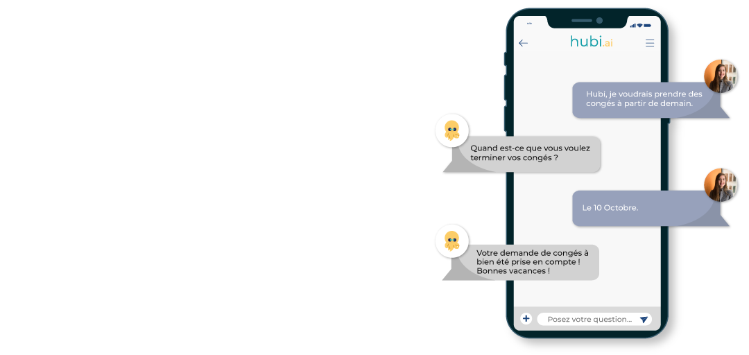 Un chatbot pour la prise de congés Hubi.ai