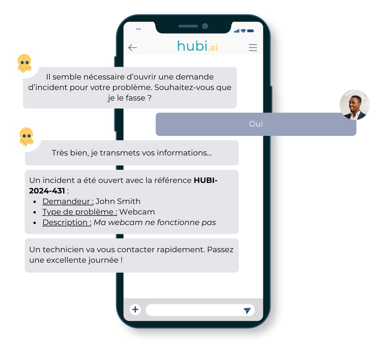 Assistance à ouverture de ticket ITSM par chatbot
