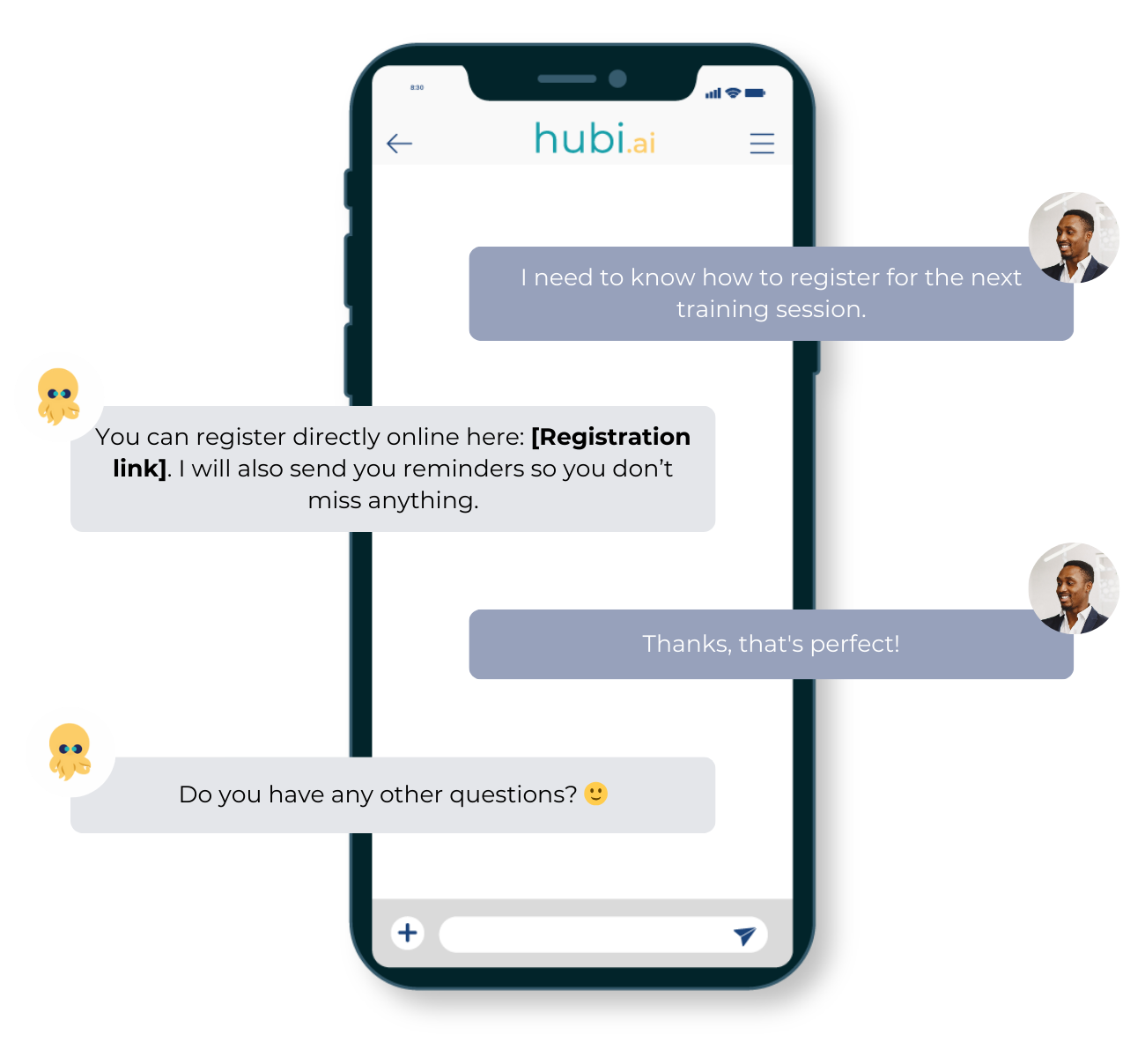 Une demande de congés assistée par chatbot