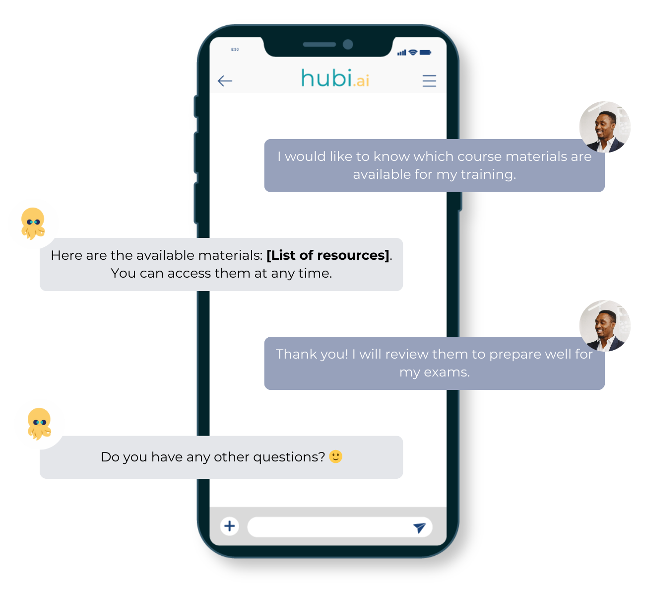 Une recherche de formation assistée par chatbot