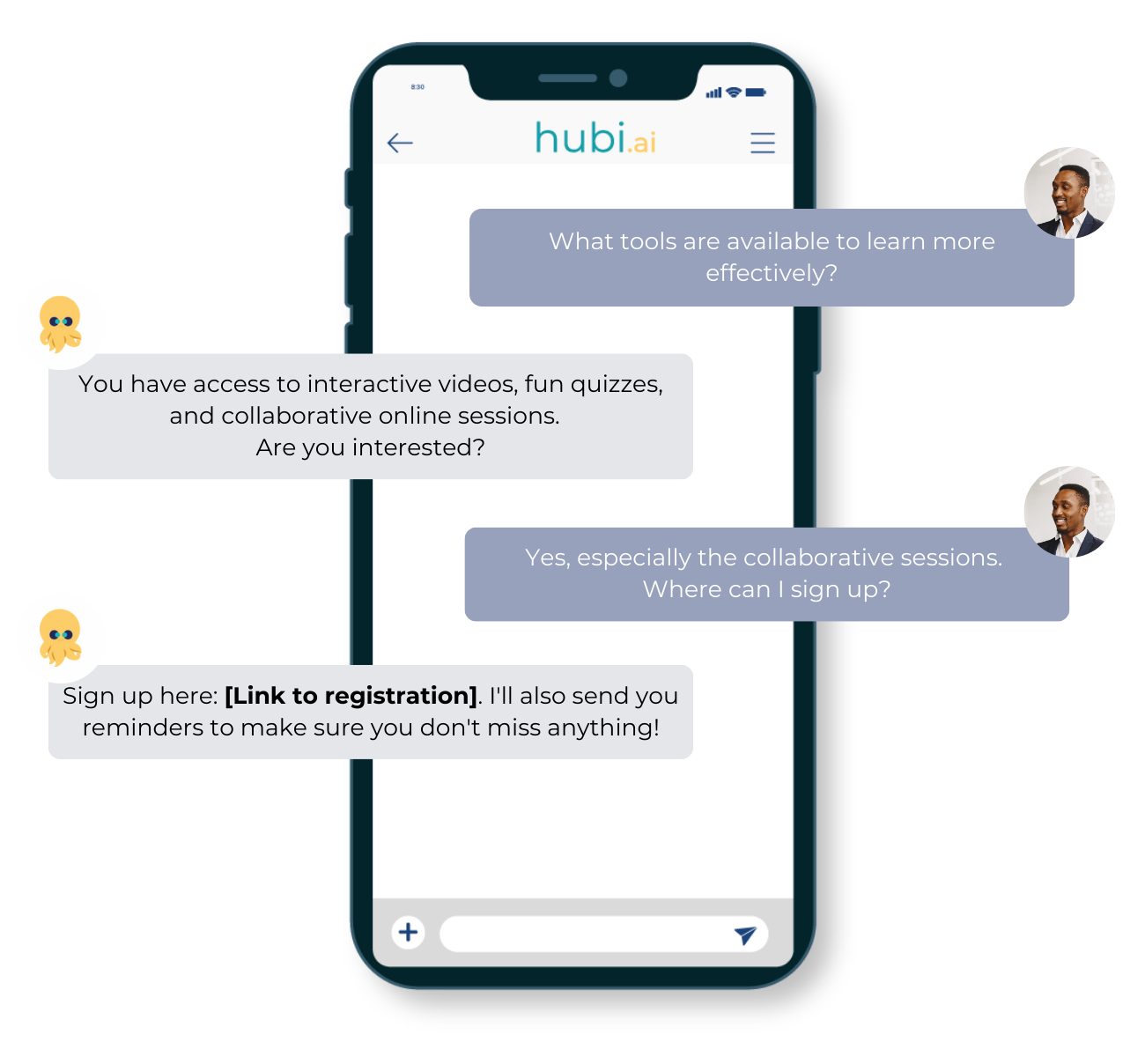 Une demande de congés assistée par chatbot