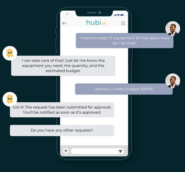 Une demande de congés assistée par chatbot