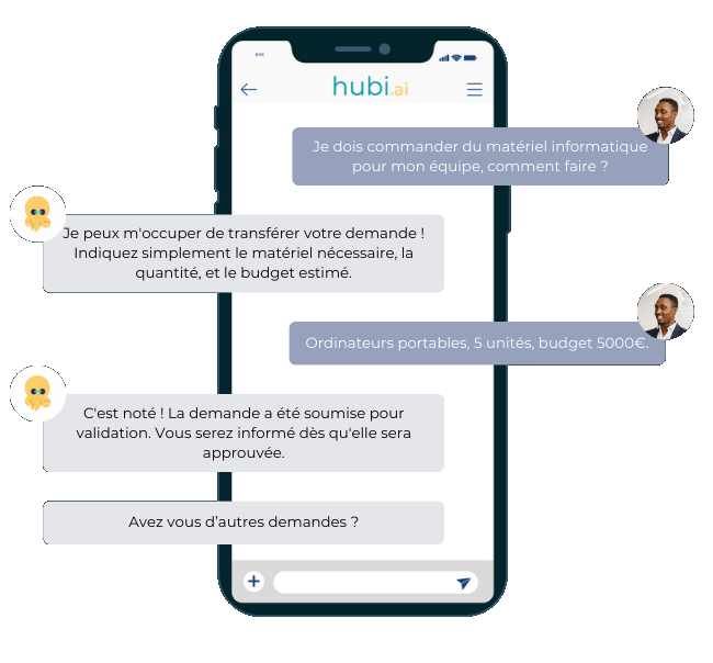 Une demande de congés assistée par chatbot