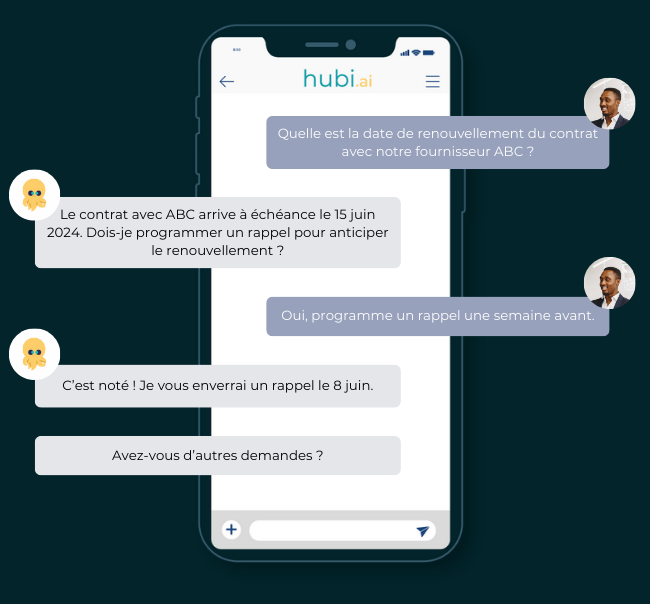 Une demande de congés assistée par chatbot